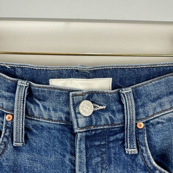 Mother Superior The Tomcat Jeans Blue Playing with Scissors Ankle Straight US 25 - Picture 9 of 16